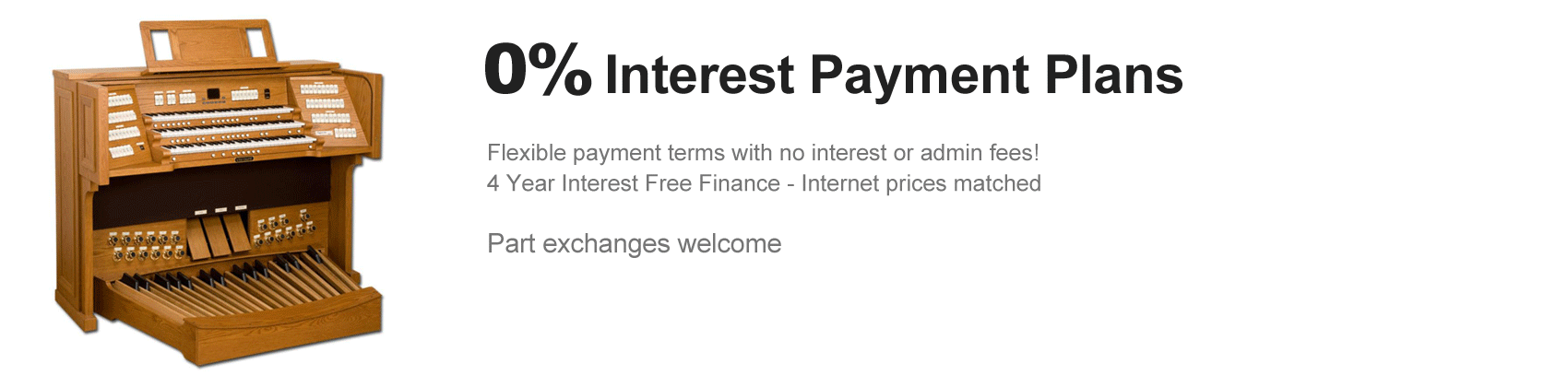 0% Interest Available Banner